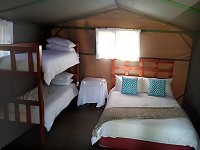 Tents on Stilts - Inside view